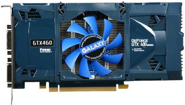 Alt view image 3 of 7 - Galaxy 60XGH6HS3HML GeForce GTX 460 (Fermi) GC Version 1GB 256-bit GDDR5 PCI Express 2.0 x16 HDCP Ready SLI Support Video Card