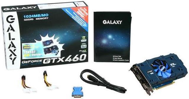 Alt view image 7 of 7 - Galaxy 60XGH6HS3HML GeForce GTX 460 (Fermi) GC Version 1GB 256-bit GDDR5 PCI Express 2.0 x16 HDCP Ready SLI Support Video Card