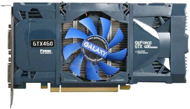 Alt view image 3 of 7 - Galaxy 60XGH6HS3GMW GeForce GTX 460 (Fermi) Super OC 1GB 256-bit GDDR5 PCI Express 2.0 x16 HDCP Ready SLI Support Video Card