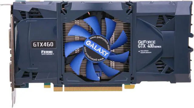 Alt view image 3 of 6 - Galaxy 60XMH6HS3HMW GeForce GTX 460 (Fermi) GC 768MB 192-bit GDDR5 PCI Express 2.0 x16 HDCP Ready SLI Support Video Card