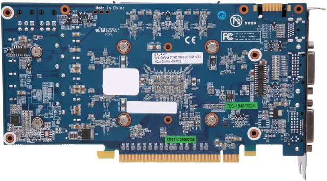 Alt view image 4 of 6 - Galaxy 60XMH6HS3HMW GeForce GTX 460 (Fermi) GC 768MB 192-bit GDDR5 PCI Express 2.0 x16 HDCP Ready SLI Support Video Card