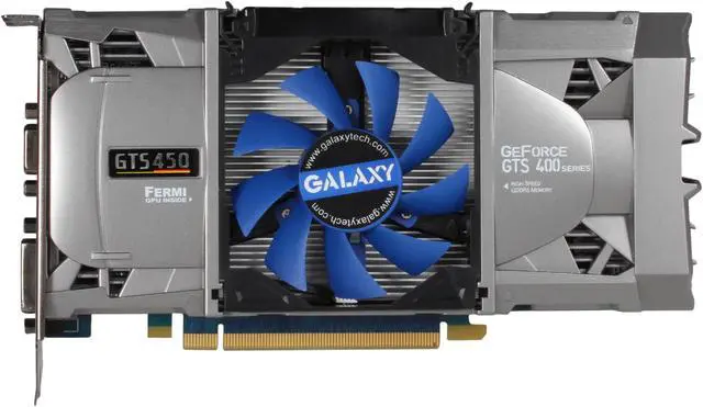 Alt view image 4 of 7 - Galaxy 50SGH8HX3QMZ GeForce GTS 450 (Fermi) GC Version 1GB 128-bit DDR5 PCI Express 2.0 x16 HDCP Ready SLI Support Video Card