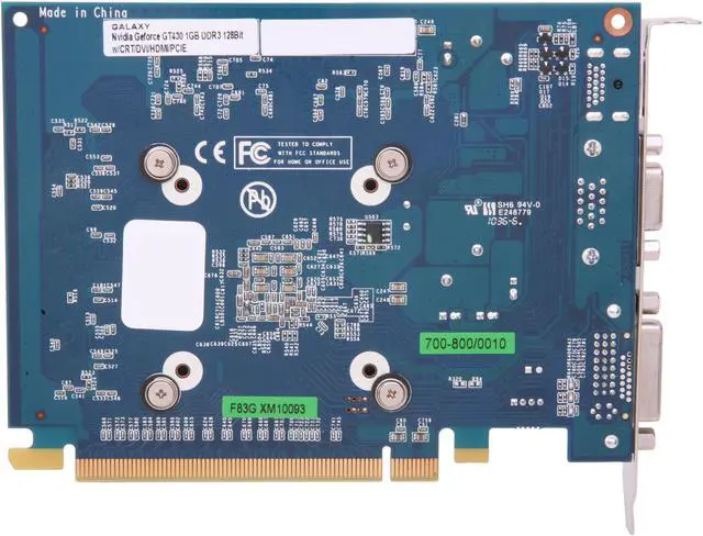 Alt view image 4 of 5 - Galaxy GeForce GT 430 (Fermi) 1GB DDR3 PCI Express 2.0 x16 Graphics Card 43GGS8HX3SPZ