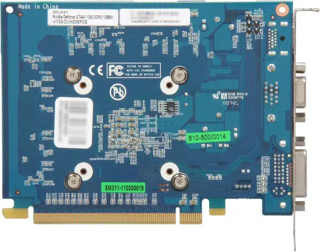Alt view image 4 of 6 - Galaxy GeForce GT 440 (Fermi) 1GB DDR3 PCI Express 2.0 x16 Graphics Card 44GGS8HX3VXZ