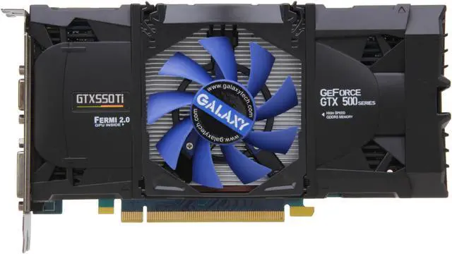 Alt view image 3 of 6 - Galaxy GeForce GTX 550 Ti (Fermi) 2GB GDDR5 PCI Express 2.0 x16 SLI Support Graphics Card 55NPH8HX4LXZ