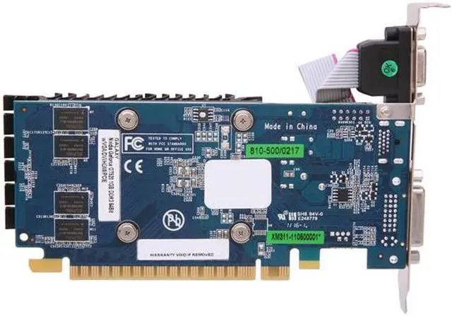 Alt view image 4 of 5 - Galaxy 52GGS4HX9DTX GeForce GT 520 (Fermi) Silent Edition 1GB 64-bit DDR3 PCI Express 2.0 x16 HDCP Ready Video Card