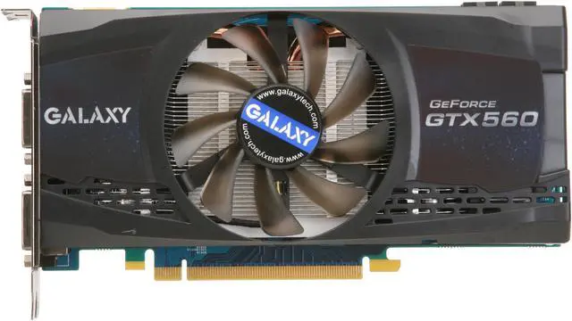 Alt view image 3 of 6 - Galaxy GeForce GTX 560 (Fermi) 1GB GDDR5 PCI Express 2.0 x16 SLI Support Graphics Card 56NGH6HS3KXZ