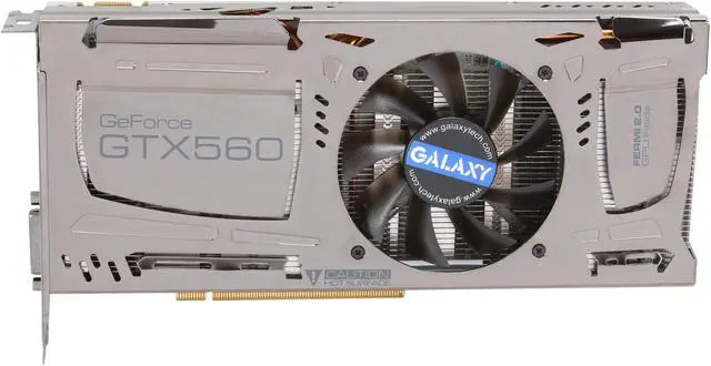 Alt view image 3 of 6 - Galaxy 56NGH6DP5QXX GeForce GTX 560 Ti (Fermi) SuperOC White Edition 1GB 256-bit GDDR5 PCI Express 2.0 x16 HDCP Ready SLI Support Video Card