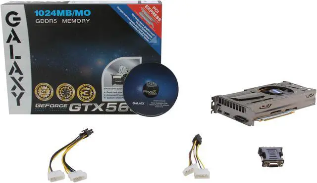 Alt view image 6 of 6 - Galaxy 56NGH6DP5QXX GeForce GTX 560 Ti (Fermi) SuperOC White Edition 1GB 256-bit GDDR5 PCI Express 2.0 x16 HDCP Ready SLI Support Video Card