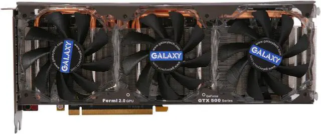 Alt view image 3 of 6 - Galaxy 58NLH5DI5TXX MDT X4 GeForce GTX 580 (Fermi) 1536MB 384-bit GDDR5 PCI Express 2.0 x16 HDCP Ready SLI Support Multi-Display Video Card