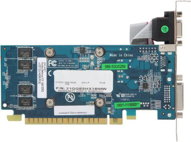 Alt view image 4 of 5 - Galaxy GeForce 210 1GB DDR2 PCI Express 2.0 x16 Graphics Card 21GGE8HX3BMW