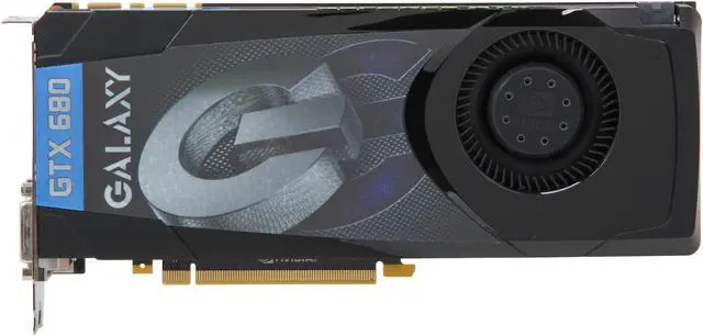 Alt view image 3 of 6 - Galaxy GeForce GTX 680 2GB GDDR5 PCI Express 3.0 x16 SLI Support Graphics Card 68NPH6DV5ZGX