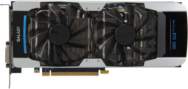 Alt view image 3 of 6 - Galaxy 68NPH6DV6AXX GeForce GTX 680 GC 2GB 256-bit GDDR5 PCI Express 3.0 x16 HDCP Ready SLI Support Video Card