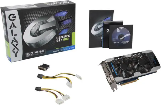 Alt view image 6 of 6 - Galaxy 68NPH6DV6AXX GeForce GTX 680 GC 2GB 256-bit GDDR5 PCI Express 3.0 x16 HDCP Ready SLI Support Video Card