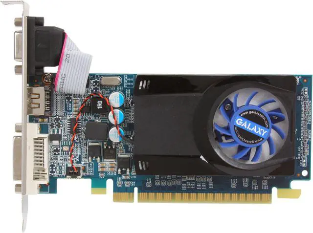 Alt view image 3 of 5 - Galaxy GeForce 210 1GB DDR2 PCI Express 2.0 x16 Graphics Card 21GGE8HX3BMX