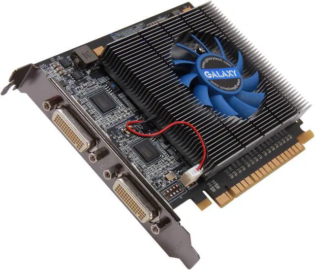 Alt view image 2 of 6 - Galaxy 52GGF4AM5UXX MDT GeForce GT 520 (Fermi) 1GB 64-bit DDR3 PCI Express 2.0 x16 HDCP Ready Multi-display Video Card
