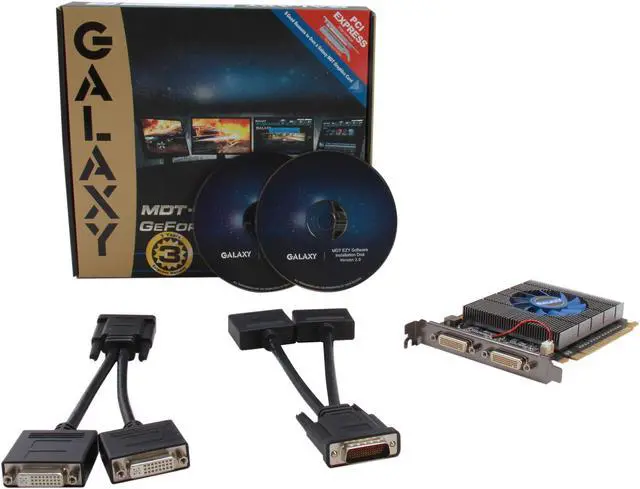 Alt view image 6 of 6 - Galaxy 52GGF4AM5UXX MDT GeForce GT 520 (Fermi) 1GB 64-bit DDR3 PCI Express 2.0 x16 HDCP Ready Multi-display Video Card