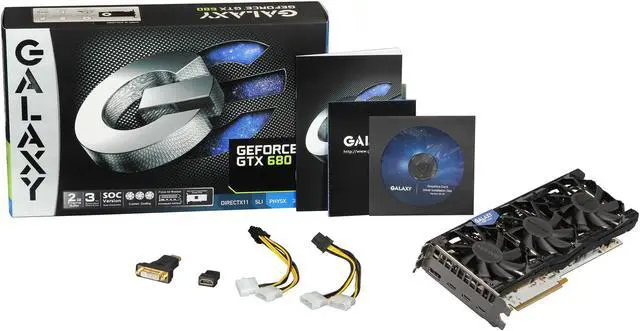 Alt view image 6 of 6 - Galaxy 68NPH6DT6EXZ GeForce GTX 680 SOC White Edition 2GB 256-bit GDDR5 PCI Express 3.0 x16 HDCP Ready SLI Support Video Card