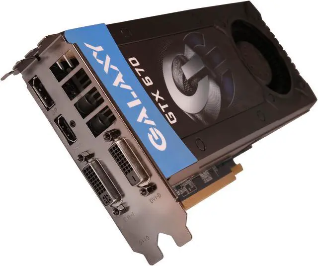 Main image of Galaxy GeForce GTX 670 2GB GDDR5 PCI Express 3.0 x16 SLI Support Graphics Card 67NPH6DV5ZJX