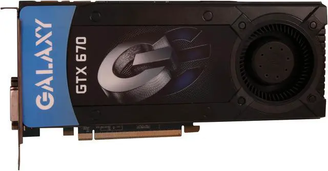 Alt view image 3 of 6 - Galaxy GeForce GTX 670 2GB GDDR5 PCI Express 3.0 x16 SLI Support Graphics Card 67NPH6DV5ZJX