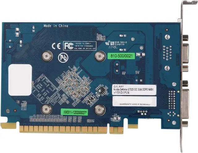 Alt view image 4 of 5 - Galaxy 62TPF4DC3FNZ GeForce GT 620 GC 2GB 64-bit DDR3 PCI Express 2.0 x16 HDCP Ready  Video Card