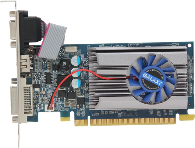 Alt view image 3 of 5 - Galaxy 61TGS4HX2LTX GeForce GT 610 GC 1GB 64-bit DDR3 PCI Express 2.0 x16 HDCP Ready Video Card