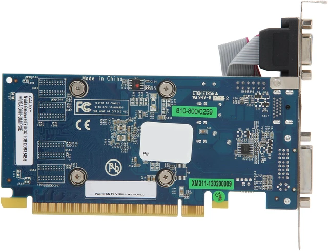 Alt view image 4 of 5 - Galaxy 61TGS4HX2LTX GeForce GT 610 GC 1GB 64-bit DDR3 PCI Express 2.0 x16 HDCP Ready Video Card