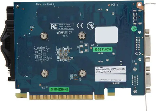 Alt view image 4 of 5 - Galaxy 64TPF8HX6FTZ GeForce GT 640 GC 2GB 128-bit DDR3 PCI Express 3.0 x16 HDCP Ready Video Card