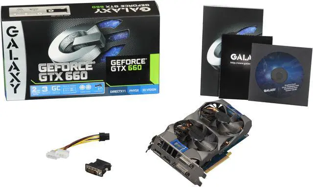 Alt view image 6 of 6 - Galaxy 66NPH7DN6ZVZ GeForce GTX 660 GC 2GB 192-bit GDDR5 PCI Express 3.0 x16 HDCP Ready SLI Support Video Card