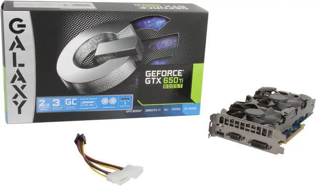 Alt view image 6 of 6 - Galaxy GeForce GTX 650 Ti BOOST 2GB GDDR5 PCI Express 3.0 x16 SLI Support Graphics Card 65IPH7HX7CNH