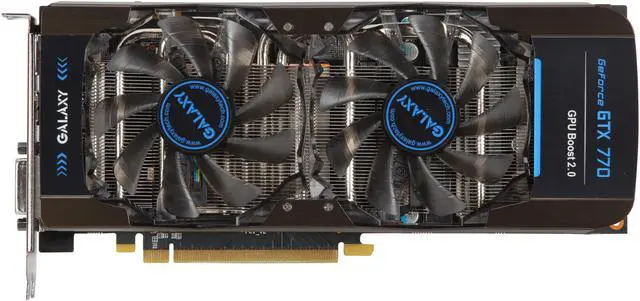 Alt view image 3 of 6 - Galaxy 77XPH6DV6KXZ G-SYNC Support GeForce GTX 770 GC 2GB 256-bit GDDR5 PCI Express 3.0 SLI Support Video Card