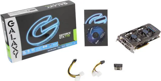 Alt view image 6 of 6 - Galaxy 77XPH6DV6KXZ G-SYNC Support GeForce GTX 770 GC 2GB 256-bit GDDR5 PCI Express 3.0 SLI Support Video Card