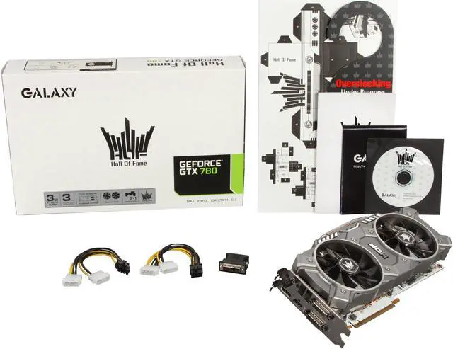 Alt view image 6 of 6 - Galaxy 78XNH5DV8PXV G-SYNC Support GeForce GTX 780 HOF 3GB 384-bit GDDR5 PCI Express 3.0 SLI Support Video Card