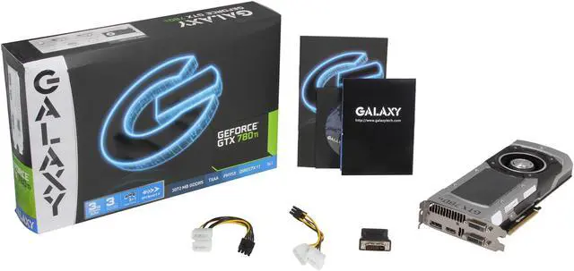 Alt view image 6 of 6 - Galaxy GeForce GTX 780 Ti 3GB GDDR5 PCI Express 3.0 SLI Support Graphics Card 78NNH5DV8GGX