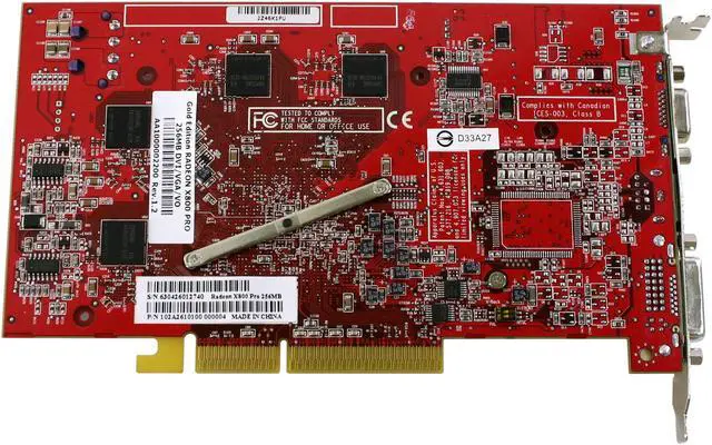 Alt view image 3 of 6 - Radeon X800PRO 256MB GDDR3 AGP 4X/8X Graphics Card ATI X800 Pro 256MB