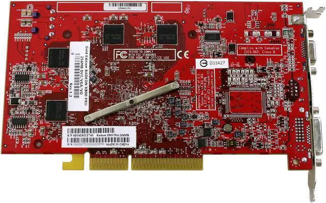 Alt view image 6 of 6 - Radeon X800PRO 256MB GDDR3 AGP 4X/8X Graphics Card ATI X800 Pro 256MB