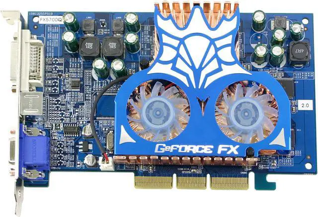 Alt view image 2 of 4 - Albatron GeForce FX 5700 256MB DDR AGP 4X/8X Graphics Card FX5700Q