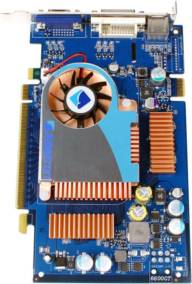 Alt view image 2 of 5 - Albatron GeForce 6600GT 128MB GDDR3 PCI Express x16 SLI Support Graphics Card PC6600GT/128