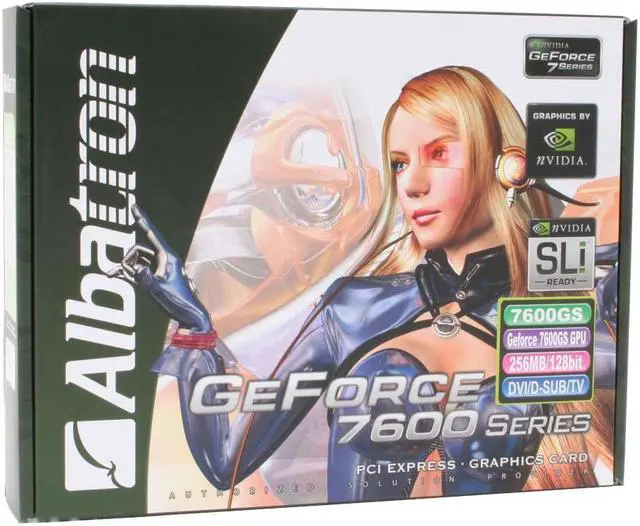 Alt view image 7 of 7 - Albatron 7600GS GeForce 7600GS 256MB 128-bit GDDR2 PCI Express x16 SLI Supported Video Card