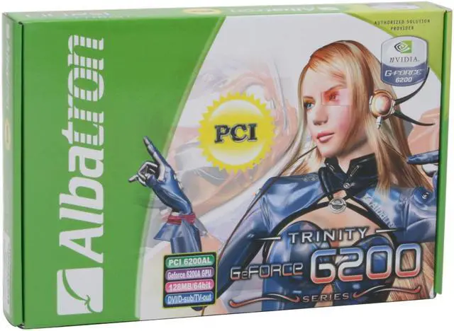 Alt view image 5 of 5 - Albatron Geforce 6200A 128MB DDR PCI 2.1 Graphics Card PCI-6200ALP