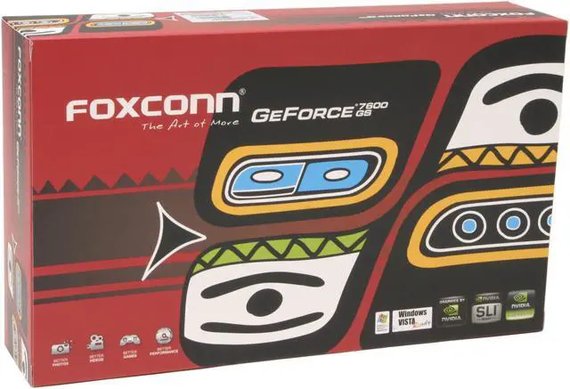 Alt view image 6 of 6 - Foxconn GeForce 7600GS 256MB GDDR2 PCI Express x16 SLI Support Graphics Card FV-N76SM2DT