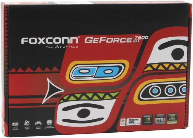 Alt view image 7 of 7 - Foxconn GeForce 7600GT 256MB GDDR3 PCI Express x16 SLI Support Graphics Card FV-N76TM2DT-R3