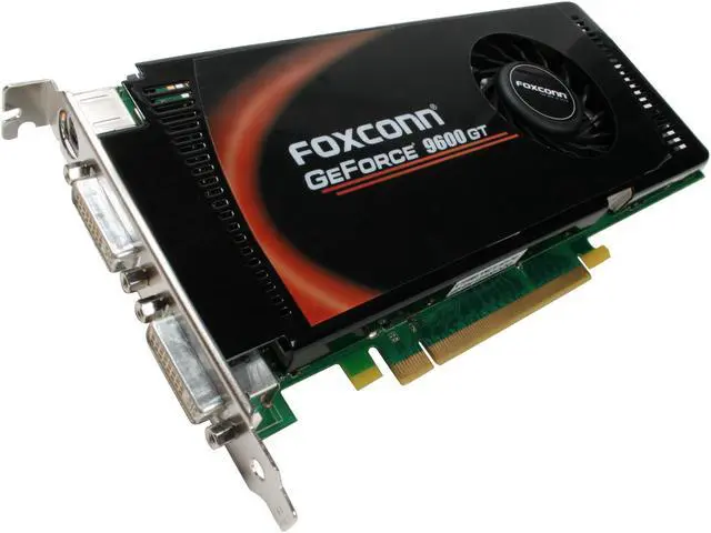 Main image of Foxconn GeForce 9600 GT 512MB GDDR3 PCI Express 2.0 x16 SLI Support Graphics Card FV-N96TM3D2-ON