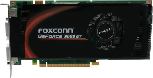 Alt view image 4 of 8 - Foxconn GeForce 9600 GT 512MB GDDR3 PCI Express 2.0 x16 SLI Support Graphics Card FV-N96TM3D2-ON
