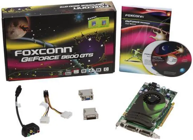 Alt view image 6 of 6 - Foxconn GeForce 8600 GTS 256MB GDDR3 PCI Express x16 SLI Support Graphics Card 8600GTS-256N