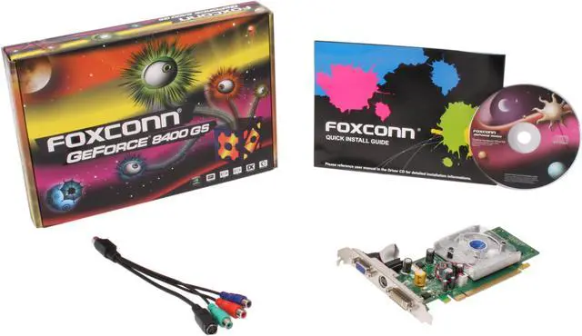 Alt view image 5 of 5 - Foxconn GeForce 8400 GS 512MB GDDR2 PCI Express x16 Graphics Card 8400GS-512