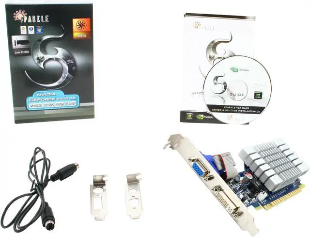Alt view image 5 of 5 - SPARKLE GeForce 8400 GS 512MB GDDR2 PCI Express x16 Graphics Card SF-PX84GS512U2-HP Passive