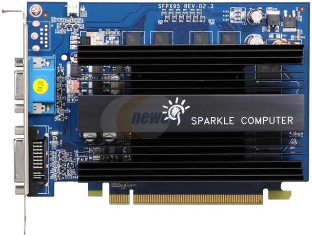 Alt view image 3 of 5 - SPARKLE GeForce 9500 GT 1GB GDDR2 PCI Express 2.0 x16 Graphics Card SFPX95GT1024U2H