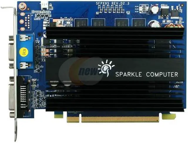 Alt view image 3 of 5 - SPARKLE GeForce 9500 GT 512MB DDR2 PCI Express 2.0 x16 Graphics Card SFPX95GT512U2HP