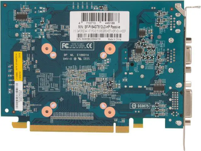 Alt view image 4 of 5 - SPARKLE GeForce 9400 GT 512MB GDDR2 PCI Express 2.0 x16 Graphics Card SFPX94GT512U2